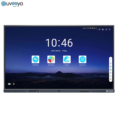 16GB学校のための多接触LEDデジタル相互フラット パネル ディスプレイ75Inch